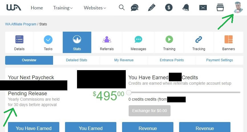 Yearly recurring affiliate commissions proof